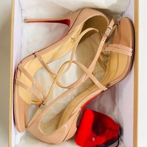 Authentic Christian Louboutin Stap Heels